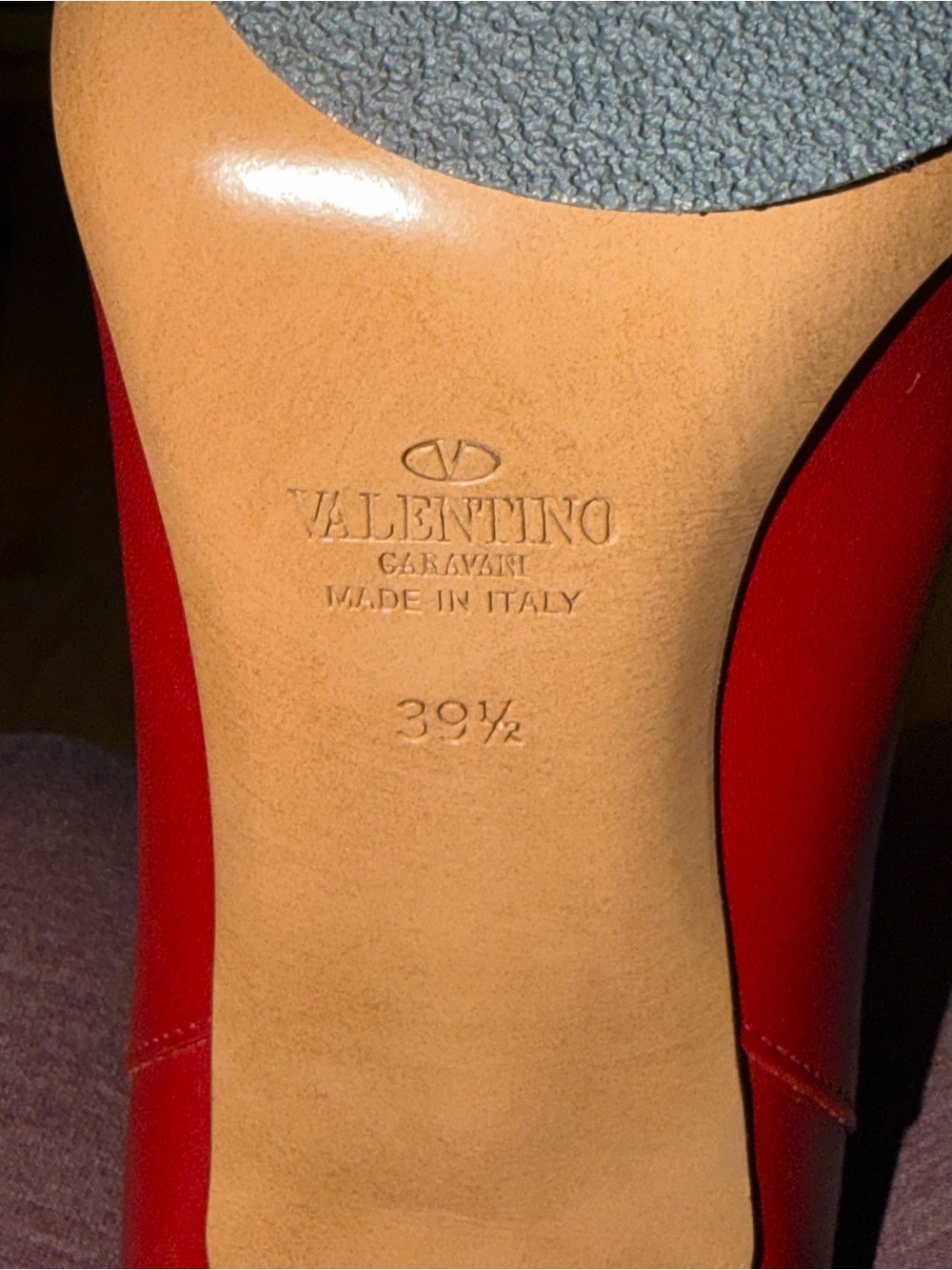 Valentino Garavani Knee-High Boots - Red Leather - EU 39.5 (US 9-9.5) - Picture 6 of 6